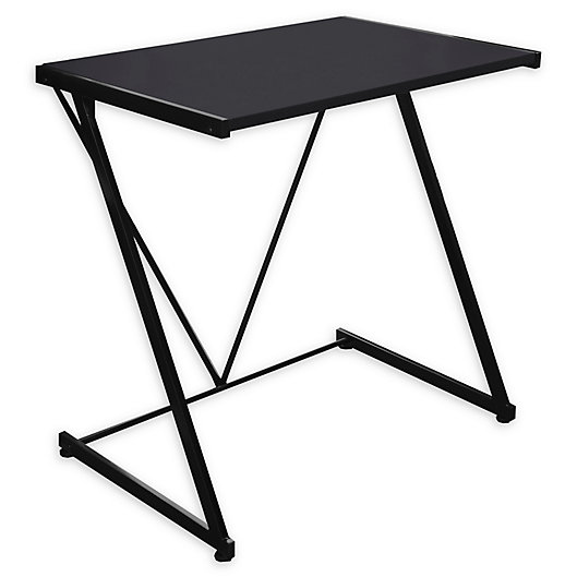 Alternate image 1 for Urban Shop Z-Shaped Student Desk in Black