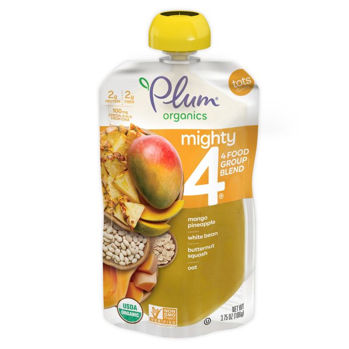 pineapple plum organics oat mango squash mighty pouch bean oz