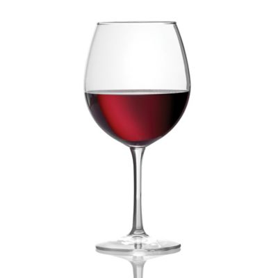 red glass wine glasses