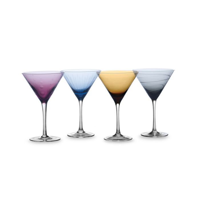 Colored Martini Glass Set Glass Designs