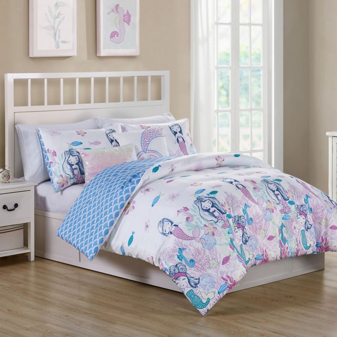 Vcny Home Mermaids Have More Fun Reversible Comforter Set Buybuy