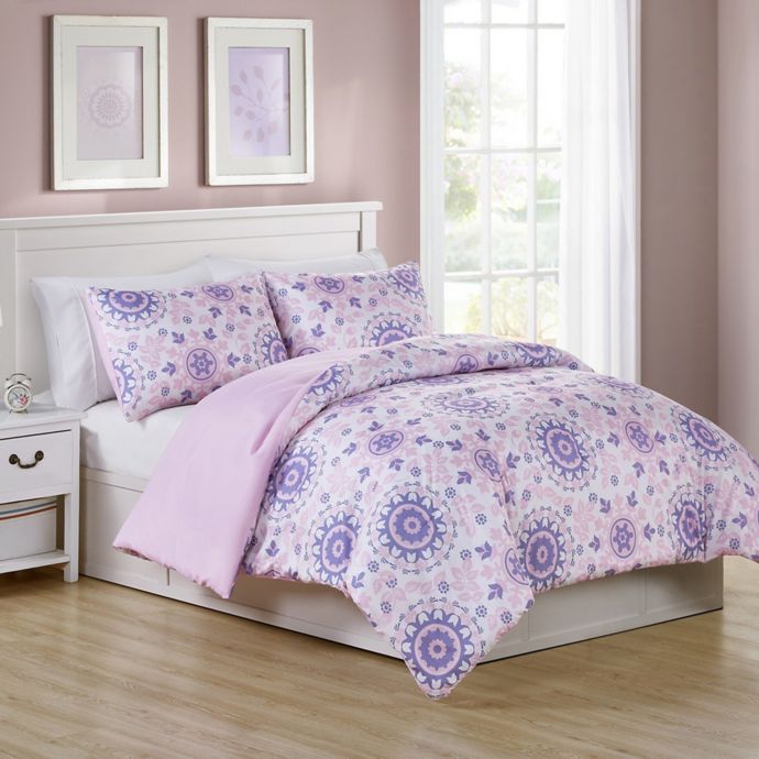 Vcny Home Pretty Dreamer Medallion Reversible Comforter Set