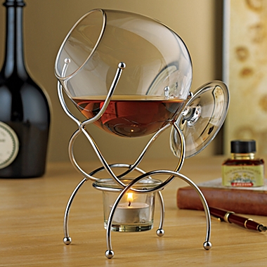 Wine Enthusiast Brandy Warmer 4-Piece Gift Set. View a larger version of this product image.