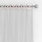 Alternate image 1 for Greta Crushed Sheer 108-Inch Tie Top Window Curtain Panel in White