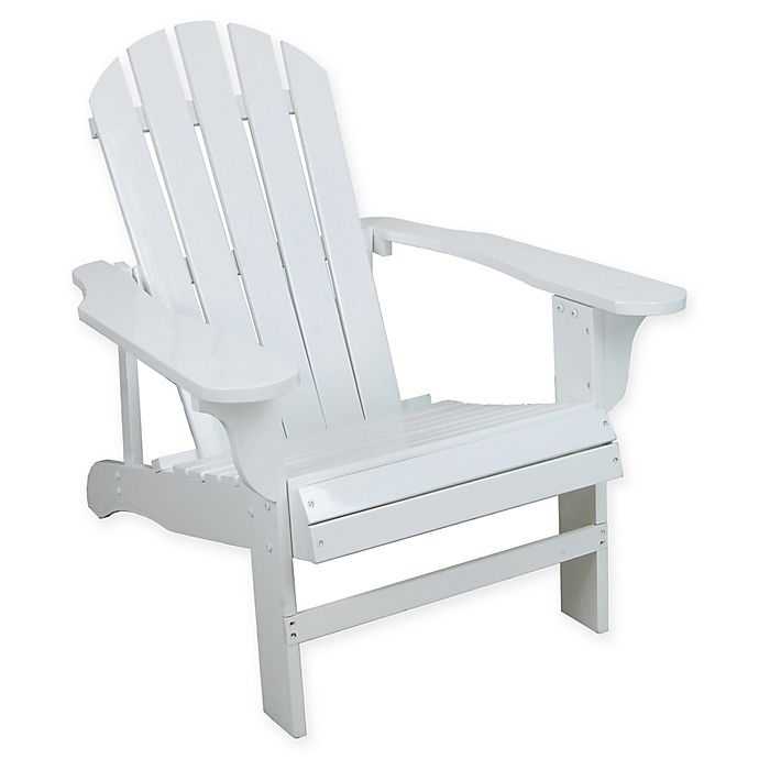 Leigh Country Adirondack Chair In White, Leigh Country Outdoor Furniture