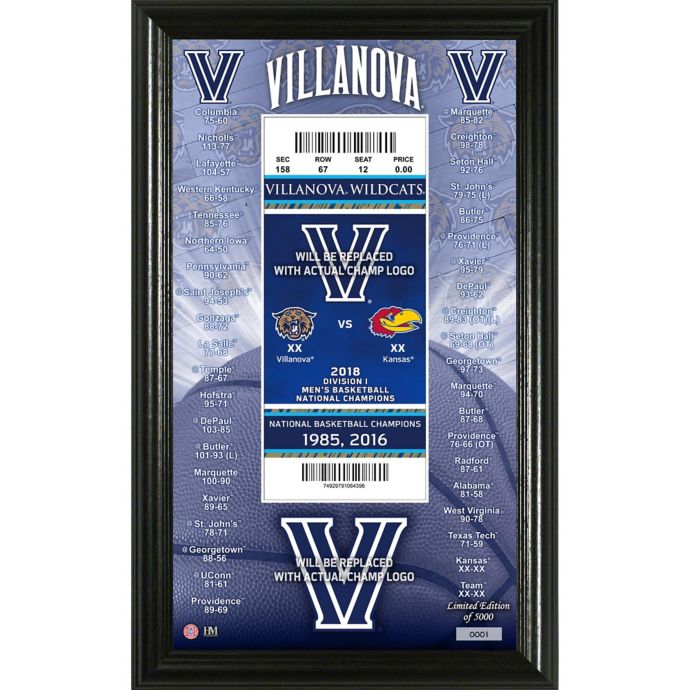 Villanova University 2018 NCAA National Champions Men's Basketball