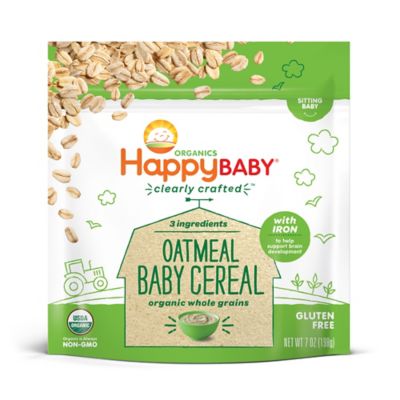 happy baby organic probiotic baby cereal oatmeal