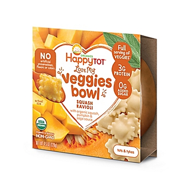 Happy Baby Happy Tot &quot;Love My Veggies&quot; Organic Squash Ravioli Bowl. View a larger version of this product image.