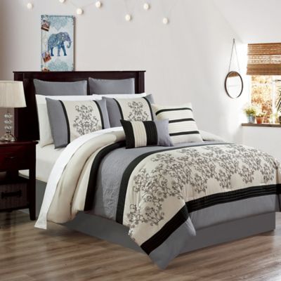 black and white bedding set