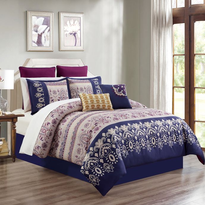 Skylar 12-Piece Comforter Set | Bed Bath and Beyond Canada