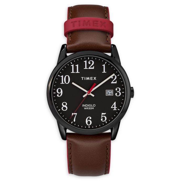 timex men's easy reader large dial watch