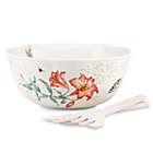 Alternate image 0 for Lenox&reg; Butterfly Meadow&reg; 11-Inch Salad Bowl with Wood Servers