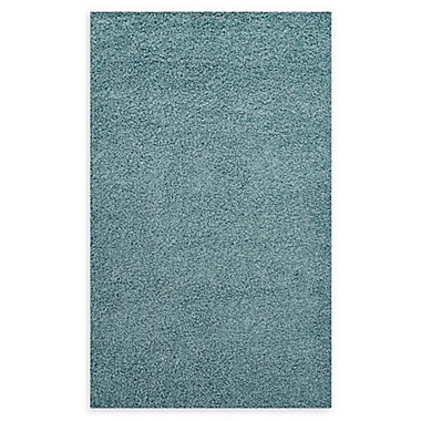 Modway Enyssa 5&#39; x 8&#39; Shag Area Rug in Aqua/Ivory. View a larger version of this product image.
