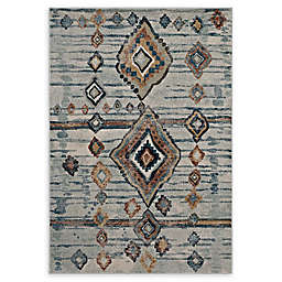 Modway Jenica Tribal 5' x 8' Area Rug in Silver/Blue/Beige/Brown