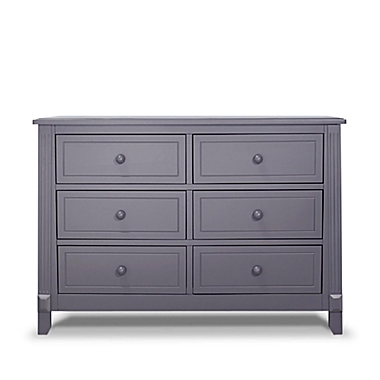 Sorelle Berkley 6-Drawer Double Dresser in Grey. View a larger version of this product image.