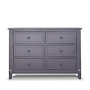 Sorelle Berkley 6-Drawer Double Dresser in Grey