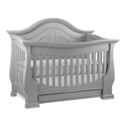 grey baby crib