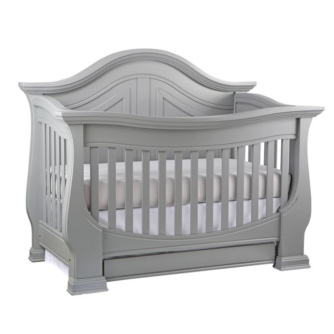 Dorchester 4 In 1 Convertible Crib In Moon Grey Buybuy Baby