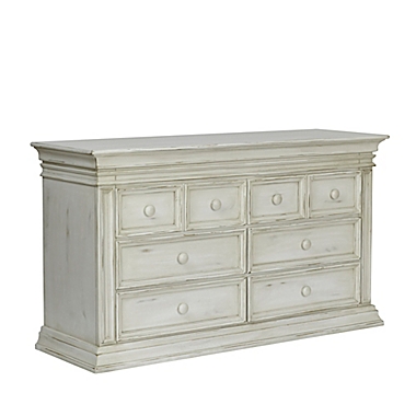 Baby Cache Vienna 6-Drawer Double Dresser in Antique White. View a larger version of this product image.