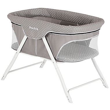 Dream on Me Traveler Portable Bassinet in Grey. View a larger version of this product image.