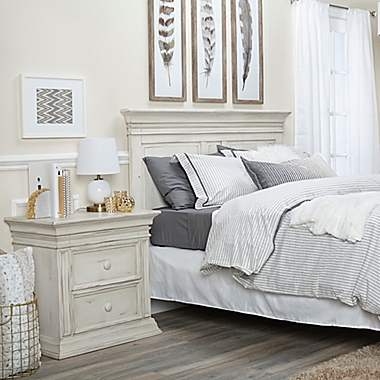 Baby Cache Vienna Nighstand in Antique White. View a larger version of this product image.