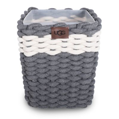 UGG® Sadie Wastebasket in Charcoal/Snow 