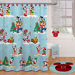 Disney® Holiday 72-Inch x 70-Inch Shower Curtain and Hook Set