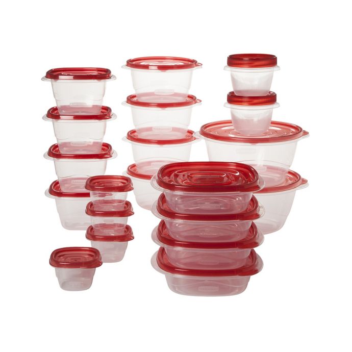 Rubbermaid Takealongs 40 Piece Food Storage Container Set In Red