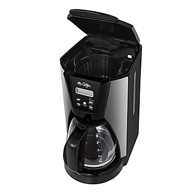 Mr. Coffee&reg; 12-Cup Programmable Coffee Maker in Chrome/Black. View a larger version of this product image.
