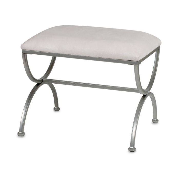 Madison Vanity Bench In Satin Nickel Bed Bath Beyond