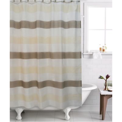 cream shower curtain
