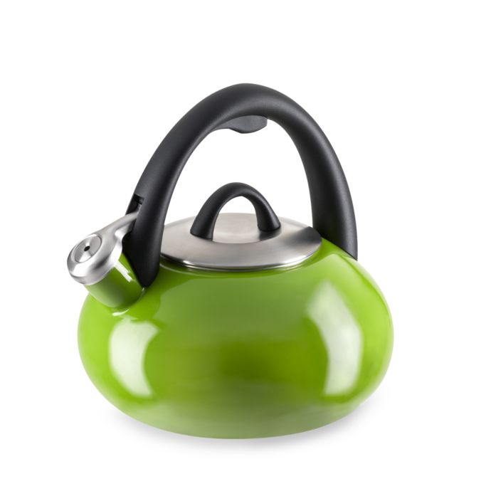 Calphalon® Enameled Steel 2Quart Tea Kettle in Apple Green Bed Bath