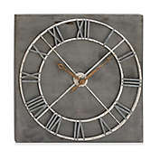 Ridge Road D&eacute;cor 36-Inch Square Analog Wall Clock in Dark Grey