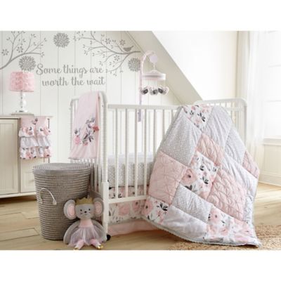 pink cot bedding