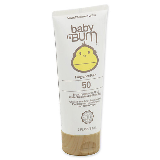 Alternate image 1 for Sun Bum® Baby Bum® 3 fl. oz. Fragrance-Free Mineral Lotion Sunscreen SPF 50