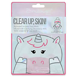 The Crème® Shop Clear Up Skin! Unicorn Face Mask with Clarifying Strawberry Milk