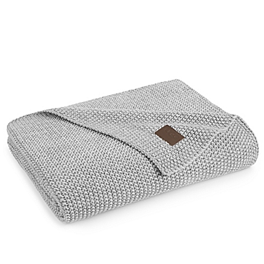 UGG&reg; Summer Knit Throw Blanket in Grey. View a larger version of this product image.