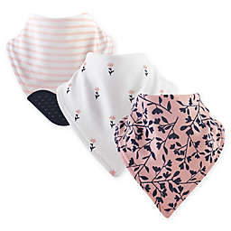 Yoga Sprout 3-Pack Fresh Bandana Bib With Teether in Pink