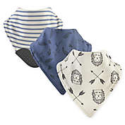 Yoga Sprout 3-Pack Wild Woodland Bandana Bib With Teether in Blue