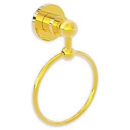 Allied Brass Astor Place Towel Ring in Polished Brass