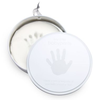 Pearhead&reg; "My Little Babyprints" Handprint or Footprint Keepsake Kit in Grey/White. View a larger version of this product image.