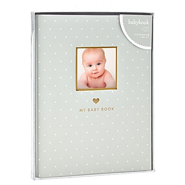Little Blossoms by Pearhead&reg; Sweet Welcome Baby Memory Book in Grey. View a larger version of this product image.