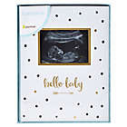 Alternate image 4 for Pearhead&reg; &quot;Hello Baby&quot; Sonogram Baby Memory Book, Black and Gold Polka Dots