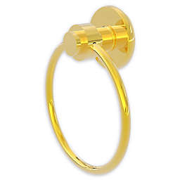 Allied Brass Mercury Towel Ring in Polished Brass