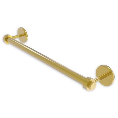 Allied Brass Satellite Orbit Two  18-Inch Towel Bar in Polished Brass