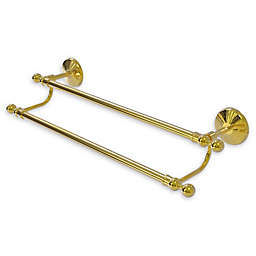 Allied Brass Monte Carlo  18-Inch Double Towel Bar in Polished Brass