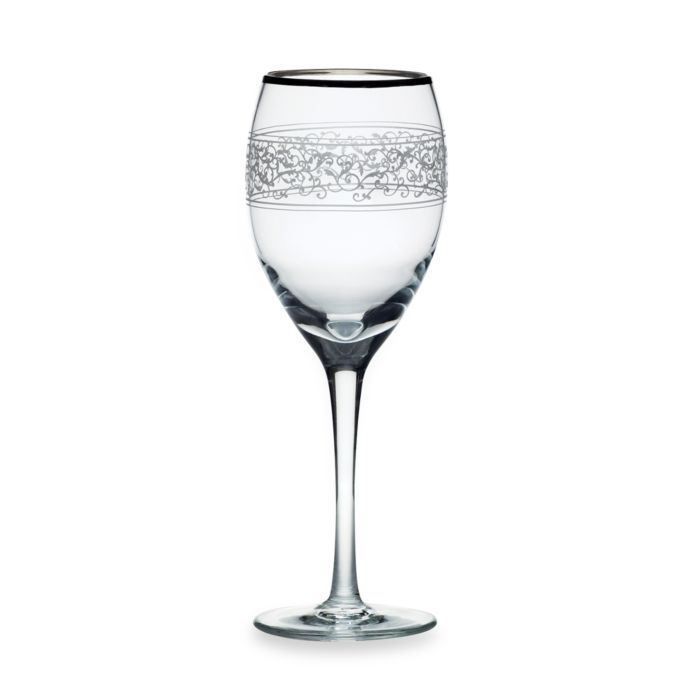 Mikasa® Parchment Platinum 9 oz. Wine (Set of 4) Bed Bath & Beyond