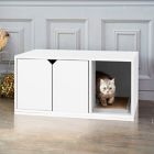 Way Basics Litter Box Cabinet With Scratching Pad Bed Bath Beyond