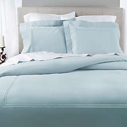 Prewashed Cotton 200-Thread-Count King Duvet Cover Set in Blue