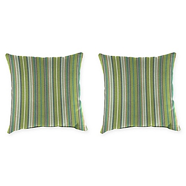 Stripe Outdoor 16 Inch Square Throw, How To Clean Sunbrella Outdoor Pillows